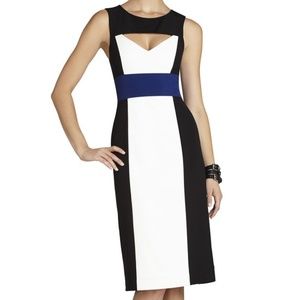 BCBG MAX AZRIA Antonella Color Block Sheath Dress